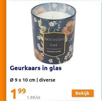 Geurkaars in glas