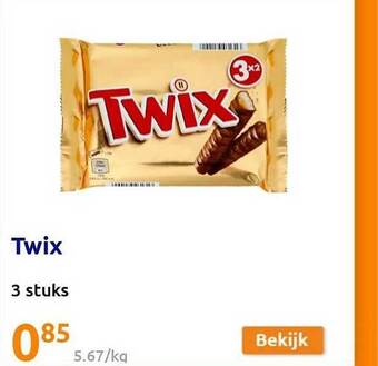 Action Twix aanbieding