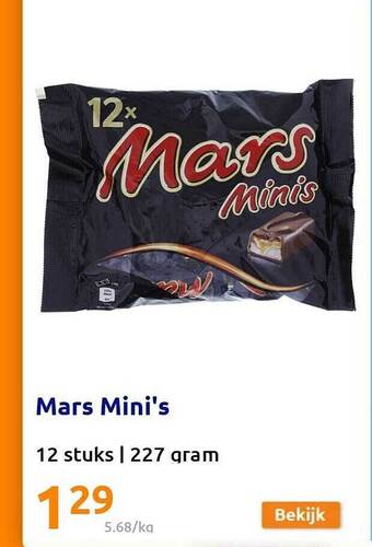 Action Mars mini's aanbieding