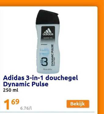 Action Adidas 3in1 douchegel dynamic pulse aanbieding