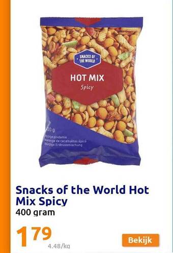 Action Snacks of the world hot mix spicy aanbieding