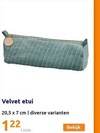 Action Velvet etui aanbieding