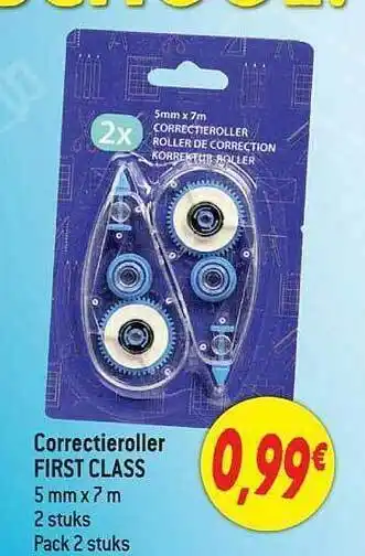 Correctieroller first class
