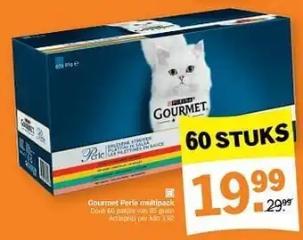 Albert Heijn Gourmet perle multipack doos pakjes van 85 gram aanbieding