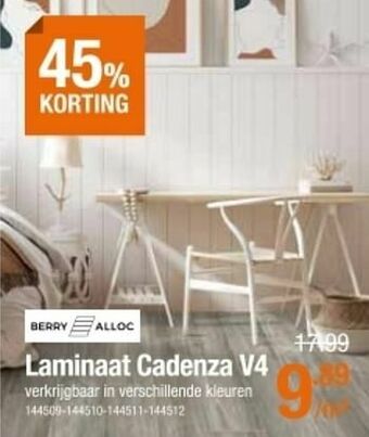 Cevo Laminaat cadenza v4 aanbieding