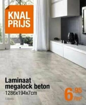 Laminaat megalock beton