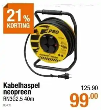 Cevo Powerplus kabelhaspel neopreen rn3g2.5 aanbieding