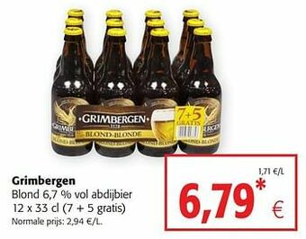Colruyt Grimbergen blond abdijbier aanbieding