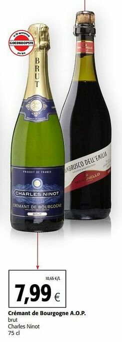 Colruyt Crémant de bourgogne a.o.p. brut charles ninot aanbieding