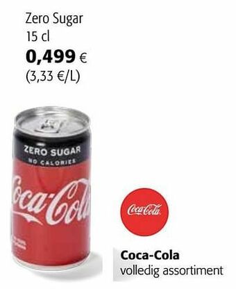 Colruyt Coca-cola zero sugar aanbieding