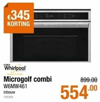 Whirlpool microgolf combi w6mw461