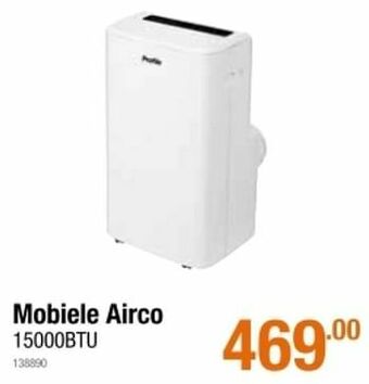 Mobiele airco 15000btu
