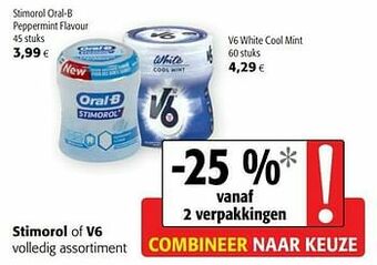 Colruyt Stimorol oral-b peppermint flavour aanbieding