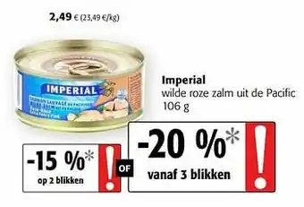 Colruyt Imperial wilde roze zalm uit de pacific aanbieding