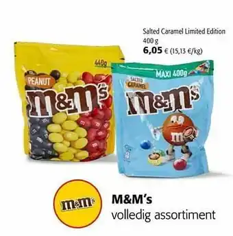 Colruyt M+m`s salted caramel limited edition aanbieding