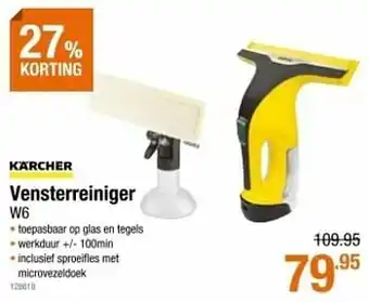 Cevo Kärcher vensterreiniger w6 aanbieding