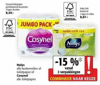 Colruyt Nalys soft keukenrol aanbieding
