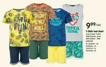 T-shirt met short