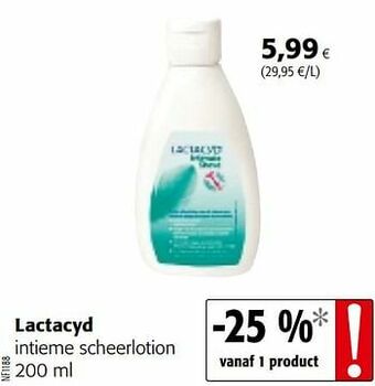 Colruyt Lactacyd intieme scheerlotion aanbieding