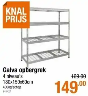 Cevo Galva opbergrek 4 niveau`s aanbieding