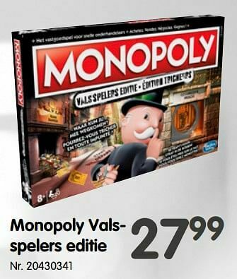Fun Monopoly valsspelers editie aanbieding