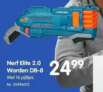 Fun Nerf elite 2.0 warden db-8 aanbieding