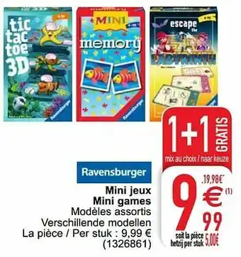 Cora Mini jeux mini games aanbieding