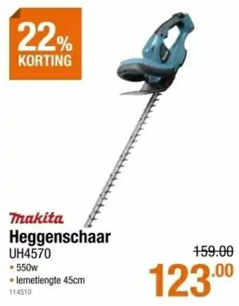 Cevo Makita heggenschaar uh4570 aanbieding
