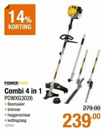 Powerplus combi 4 in 1 powxg3026