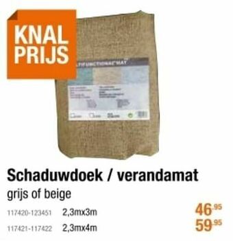 Cevo Schaduwdoek - verandamat aanbieding