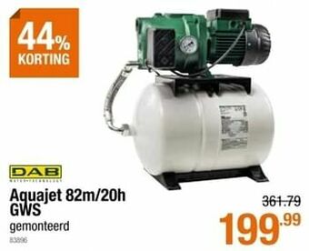 Cevo Dab aquajet 82m-20h gws aanbieding