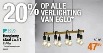 Hanglamp staal zwart