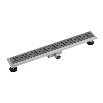 Saniclass 2.0 douchegoot 90cm met rooster met vloerflens gun metal