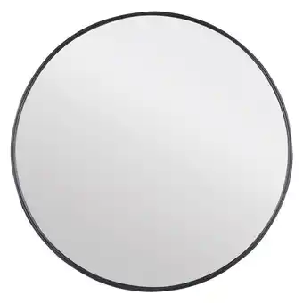 Sawiday Differnz spiegel rond aluminium 65 x 65 cm zwart aanbieding