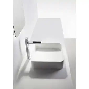 Ideavit solidthin qr opbouwwastafel 40x40x12.5cm solid surface mat wit