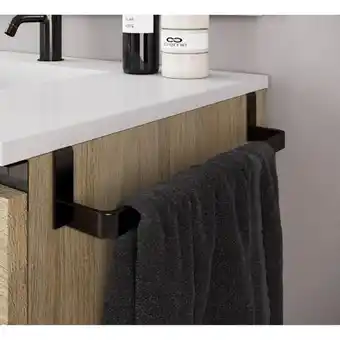 Sawiday Adema handdoekrek universeel mat zwart aanbieding