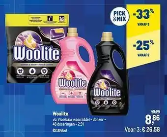 Makro Woolite vloeibaar wasmiddel - donker aanbieding