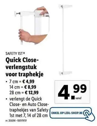 Lidl Quick closeverlengstuk voor traphekje aanbieding