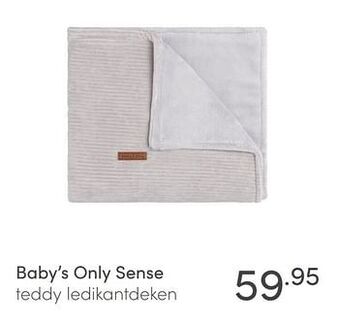 Baby & Tiener Baby`s only sense teddy ledikantdeken aanbieding