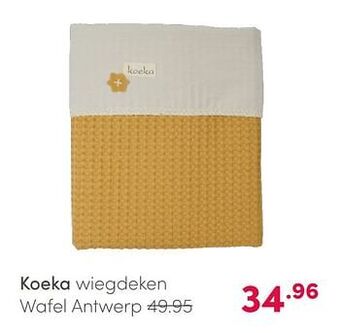 Baby & Tiener Koeka wiegdeken wafel antwerp aanbieding