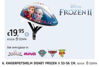 Dreamland Kinderfietshelm disney frozen ii 53-56 cm aanbieding