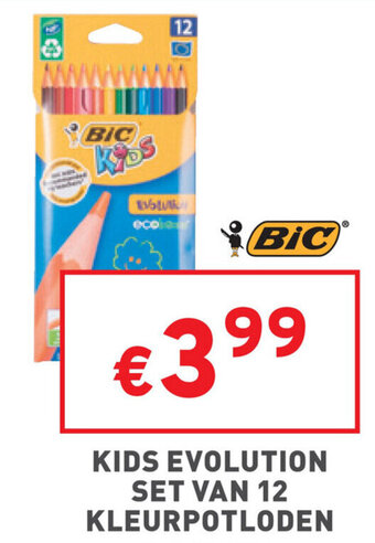 BIC Kids Evolution Set Van 12 Kleurpotloden