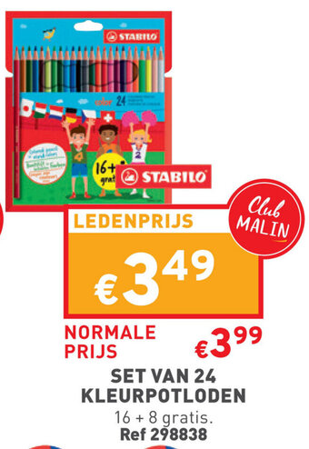 Stabilo Set Van 24 Kleurpotloden