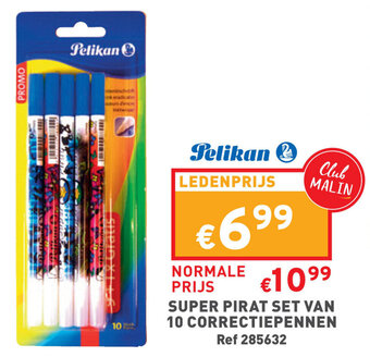 Pelikan Super Pirat Set Van 10 Correctiepennen
