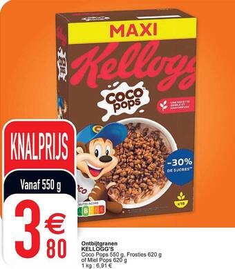 Cora Ontbijtgranen kellogg's aanbieding