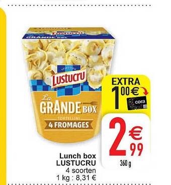 Cora Lunch box lustucru aanbieding