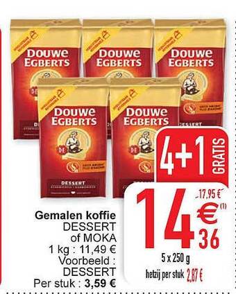 Cora Gemalen koffie aanbieding