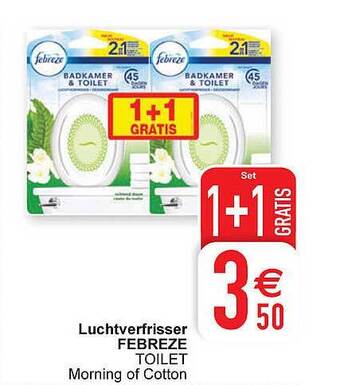 Cora Luchtverfrisser febreze aanbieding