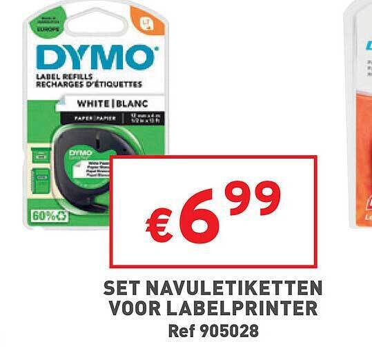 Trafic Set navuletiketten voor labelprinter aanbieding