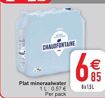 Cora Plat mineraalwater aanbieding
